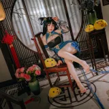 日奈娇(椎名莜)《碧蓝航线 大潮旗袍》主题写真：25张全套美图