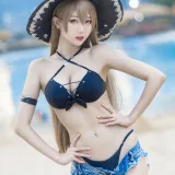 周叽是可爱兔兔《让巴尔泳装》主题写真：30张全套美图