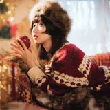 木棉棉《圣诞快乐》主题写真：25张全套美图