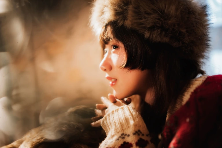 木棉棉《圣诞快乐》主题写真：25张全套美图