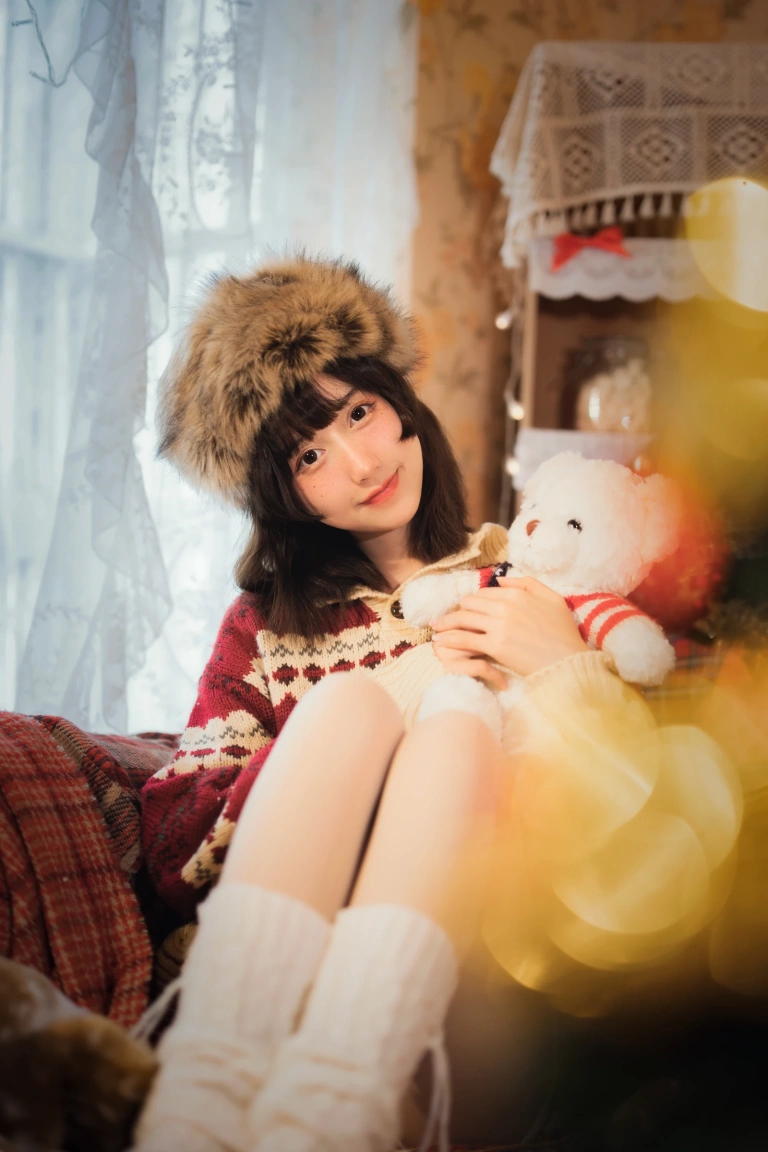 木棉棉《圣诞快乐》主题写真：25张全套美图