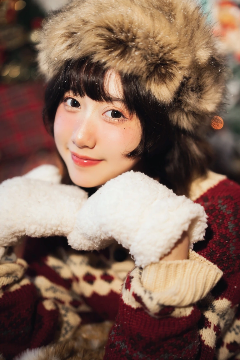 木棉棉《圣诞快乐》主题写真：25张全套美图