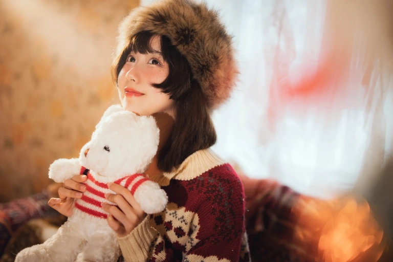 木棉棉《圣诞快乐》主题写真：25张全套美图