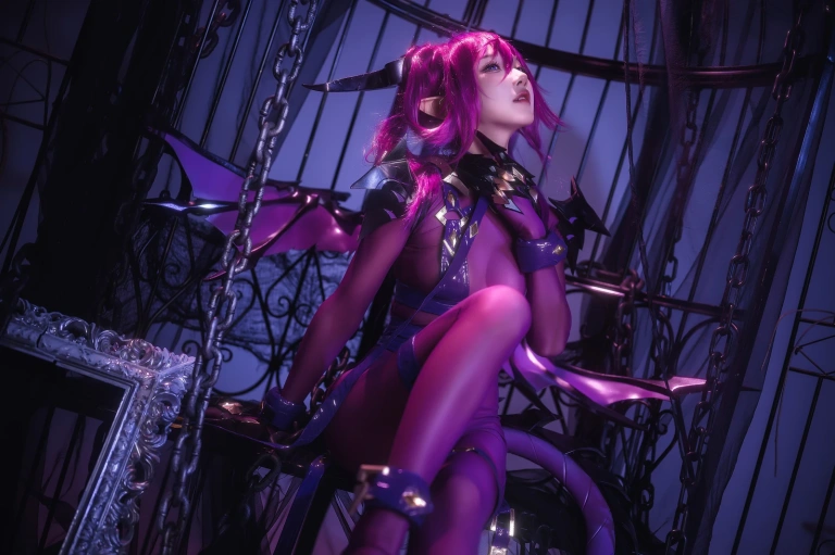 阿包也是兔娘《龙姬士 柯丽蒂丝》主题写真：31张全套美图