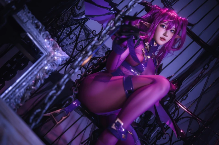 阿包也是兔娘《龙姬士 柯丽蒂丝》主题写真：31张全套美图