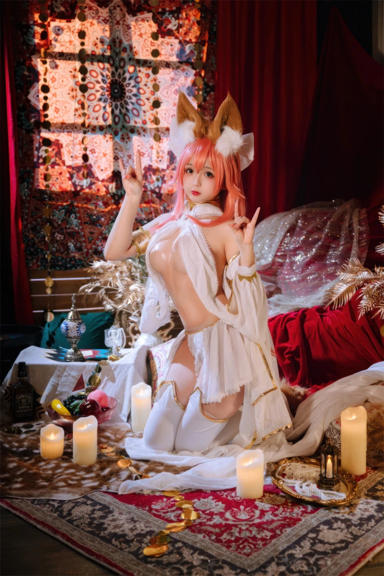 日奈娇(椎名莜)《玉藻前舞娘 涂油》主题写真：54张全套美图