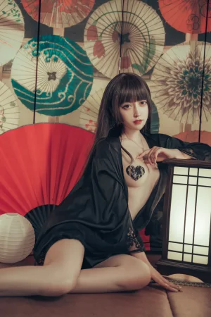 过期米线线喵《和风浴衣》主题写真：23张全套美图