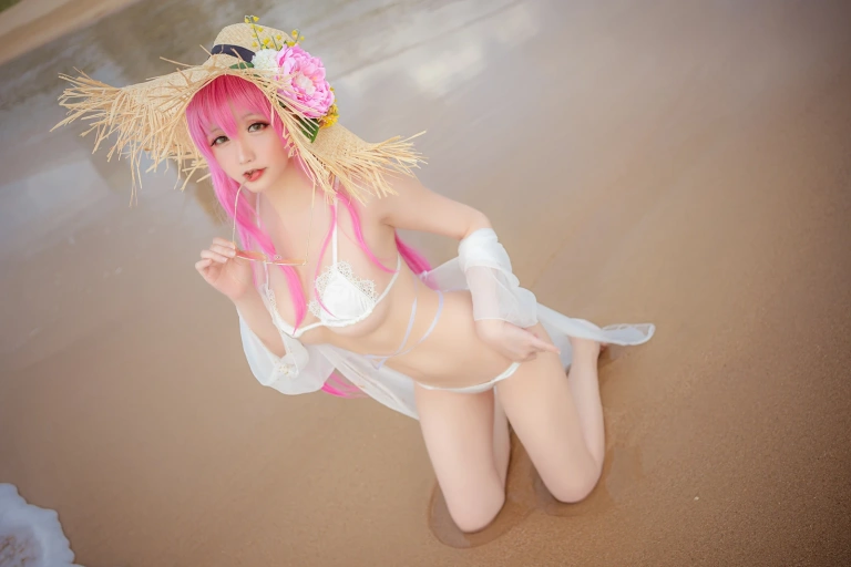 星之迟迟《《鸣夏》 絮库夫》主题写真：25张全套美图