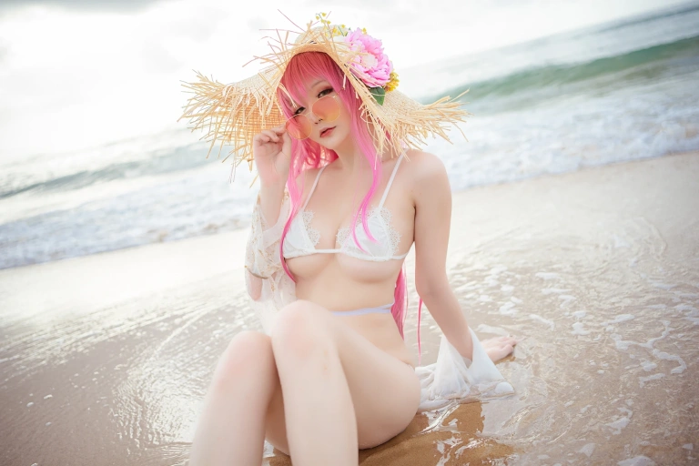 星之迟迟《《鸣夏》 絮库夫》主题写真：25张全套美图