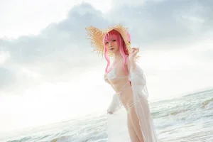 星之迟迟《《鸣夏》 絮库夫》主题写真：25张全套美图