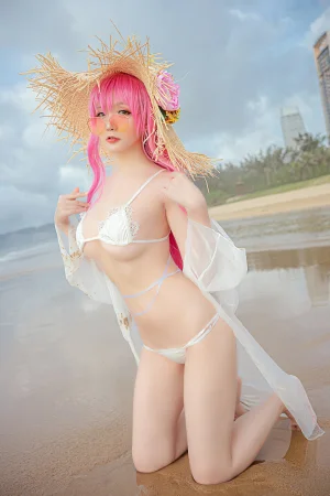 星之迟迟《《鸣夏》 絮库夫》主题写真：25张全套美图