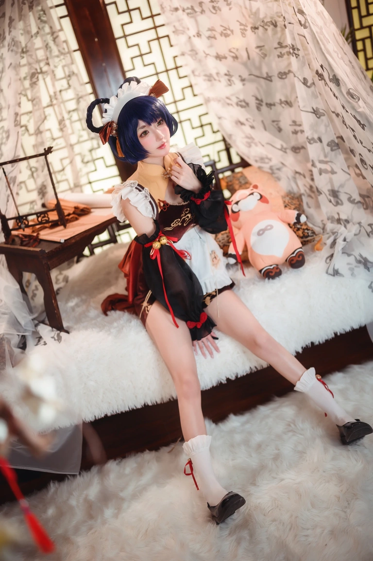 阿包也是兔娘《香菱女仆》主题写真：41张全套美图