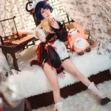 阿包也是兔娘《香菱女仆》主题写真：41张全套美图