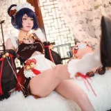 阿包也是兔娘《香菱女仆》主题写真：41张全套美图