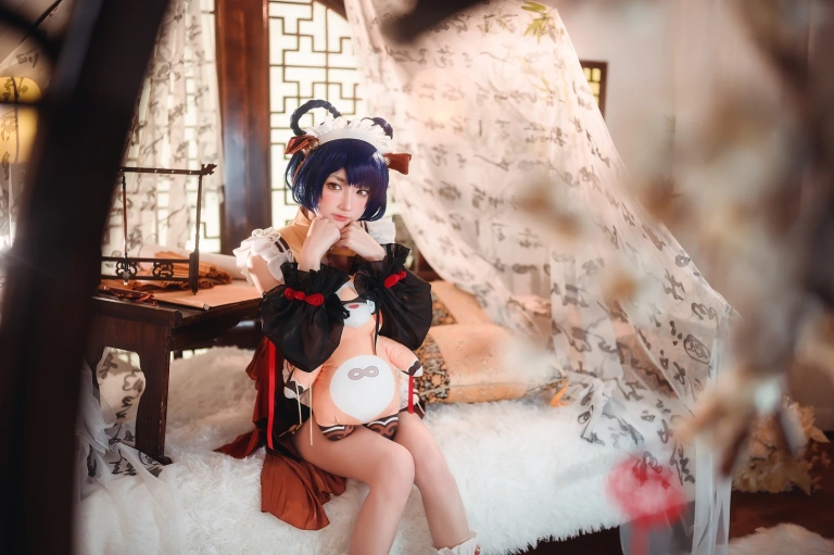 阿包也是兔娘《香菱女仆》主题写真：41张全套美图