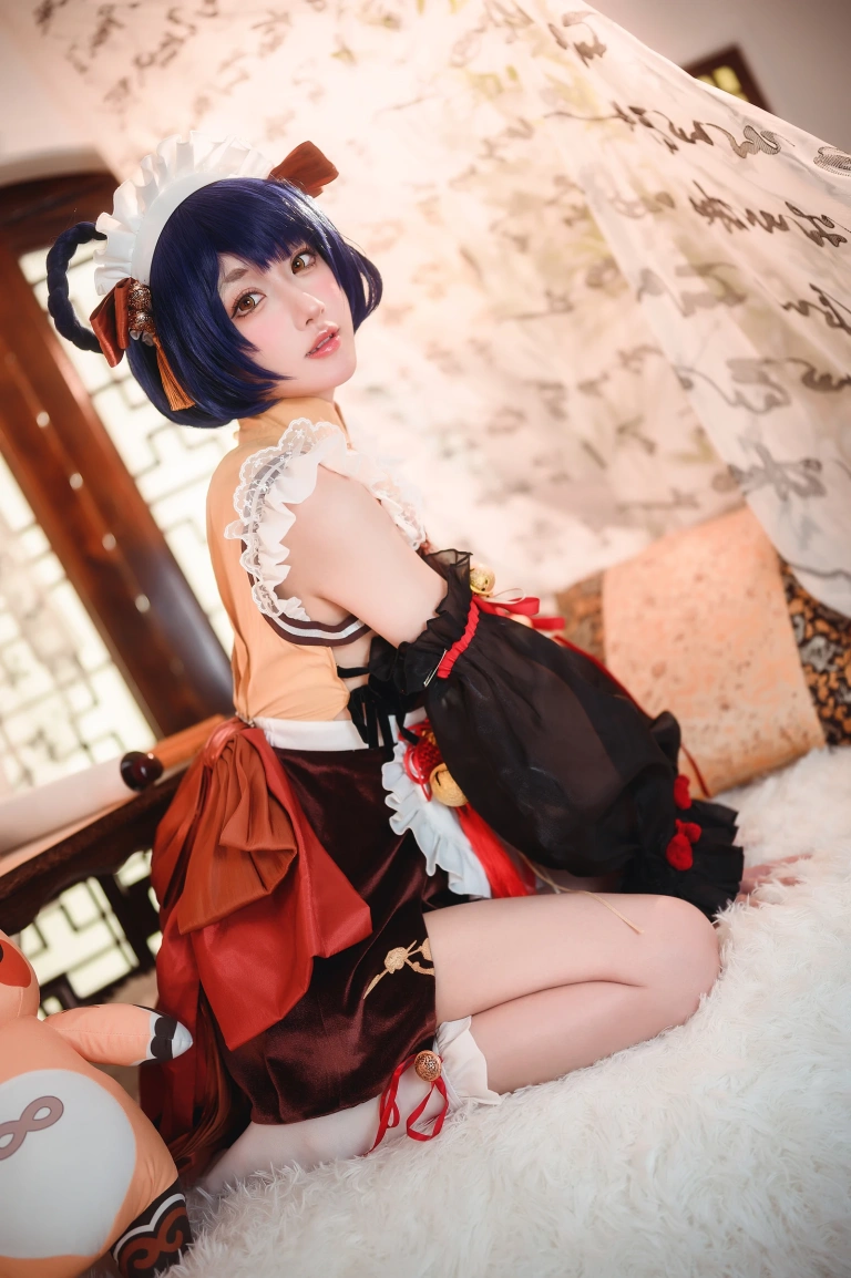 阿包也是兔娘《香菱女仆》主题写真：41张全套美图