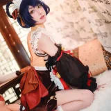 阿包也是兔娘《香菱女仆》主题写真：41张全套美图