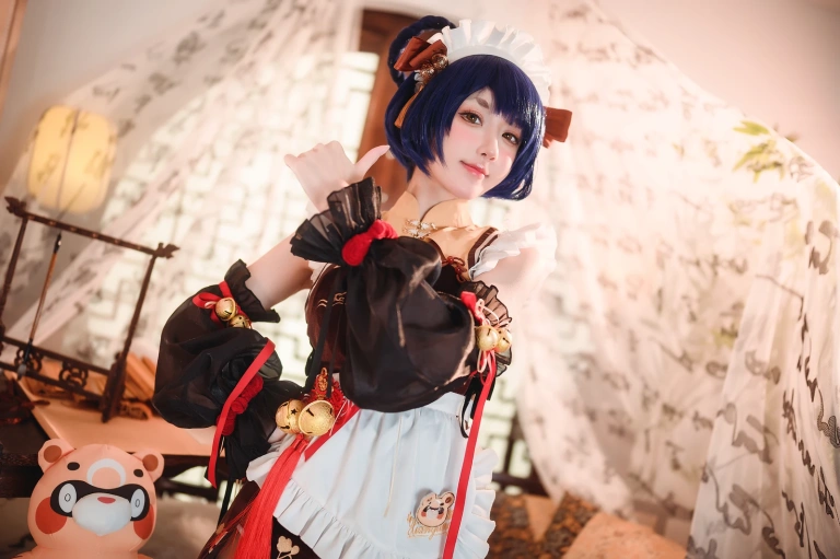阿包也是兔娘《香菱女仆》主题写真：41张全套美图