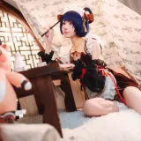 阿包也是兔娘《香菱女仆》主题写真：41张全套美图