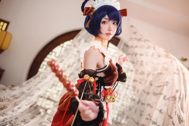 阿包也是兔娘《香菱女仆》主题写真：41张全套美图