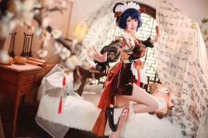 阿包也是兔娘《香菱女仆》主题写真：41张全套美图