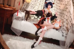 阿包也是兔娘《香菱女仆》主题写真：41张全套美图