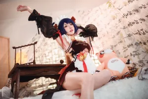 阿包也是兔娘《香菱女仆》主题写真：41张全套美图