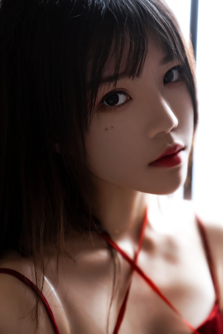 桜桃喵《千丝万缕的红》主题写真：69张全套美图