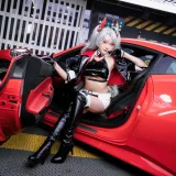 瓜希酱&Momoko葵葵《碧蓝航线 欧根&企业 赛车女郎》主题写真：58张全套美图