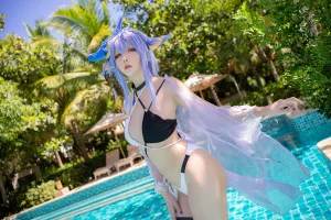星之迟迟《《鸣夏》 土佐》主题写真：25张全套美图