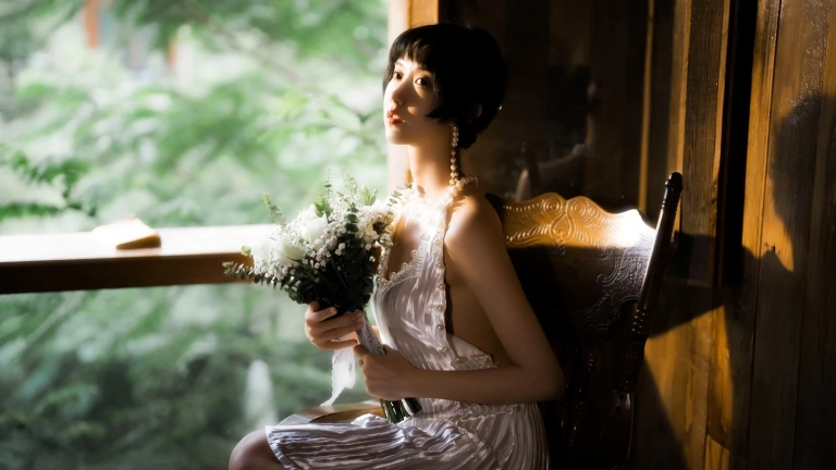 木棉棉《花束里的浪漫》主题写真：48张全套美图