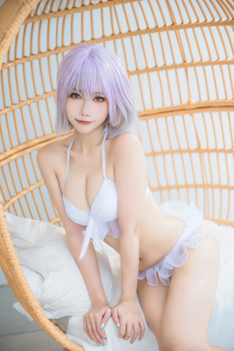 瓜希酱&Momoko葵葵《SSSS.GRIDMAN宝多六花&新条茜 泳装》主题写真：85张全套美图