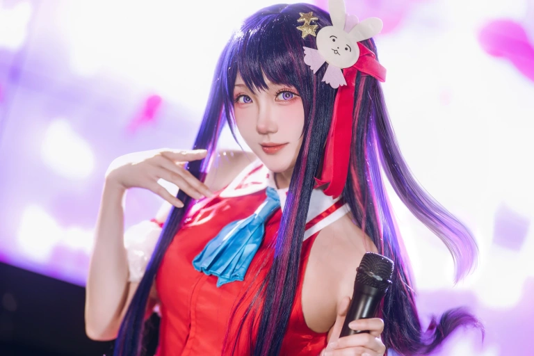 瓜希酱《我推的孩子 星野爱》主题写真：18张全套美图