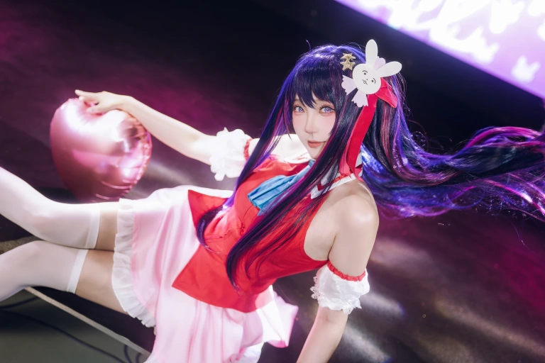 瓜希酱《我推的孩子 星野爱》主题写真：18张全套美图