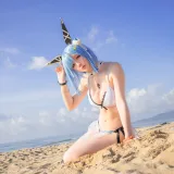 星之迟迟《《鸣夏》 加斯科涅》主题写真：25张全套美图