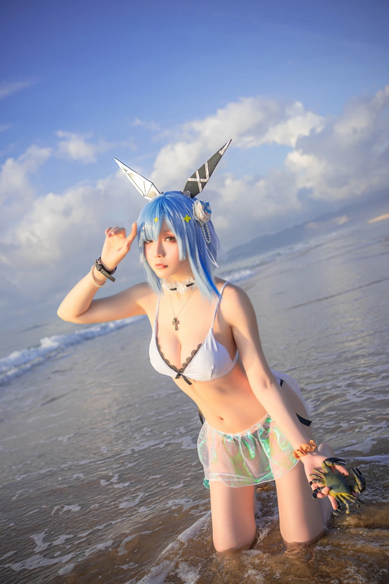 星之迟迟《《鸣夏》 加斯科涅》主题写真：25张全套美图