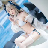 阿包也是兔娘《安克雷奇泳装》主题写真：36张全套美图