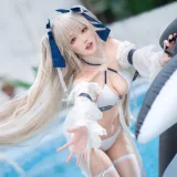 阿包也是兔娘《安克雷奇泳装》主题写真：36张全套美图