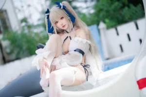 阿包也是兔娘《安克雷奇泳装》主题写真：36张全套美图