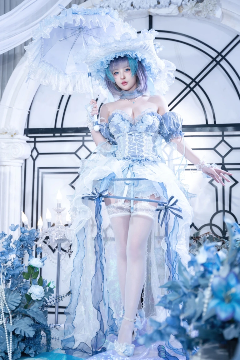 清水由乃《碧蓝航线 柴郡废稿礼服》主题写真：42张全套美图