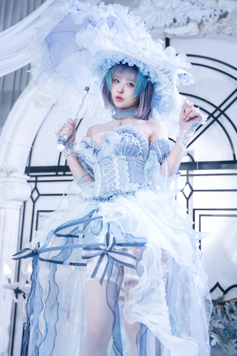 清水由乃《碧蓝航线 柴郡废稿礼服》主题写真：42张全套美图