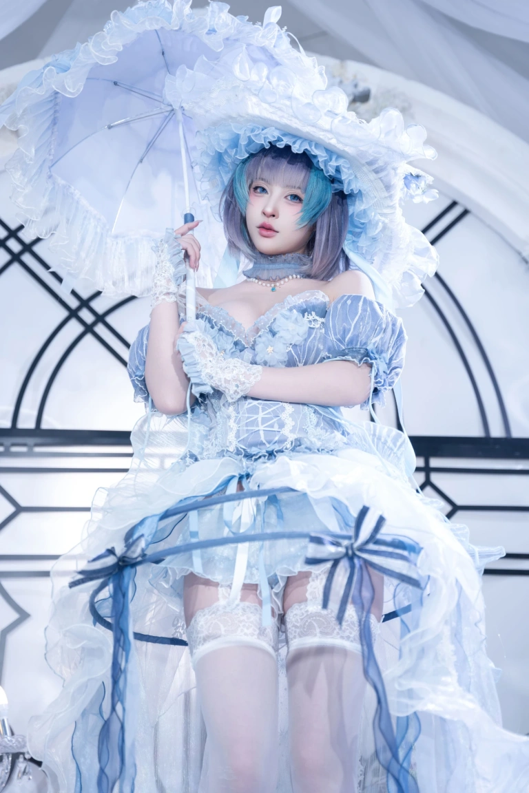 清水由乃《碧蓝航线 柴郡废稿礼服》主题写真：42张全套美图
