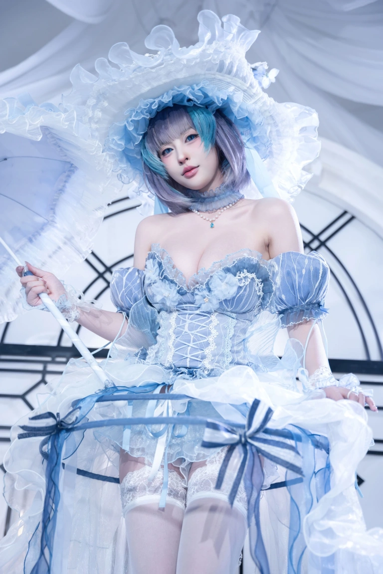 清水由乃《碧蓝航线 柴郡废稿礼服》主题写真：42张全套美图