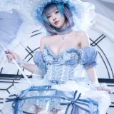 清水由乃《碧蓝航线 柴郡废稿礼服》主题写真：42张全套美图