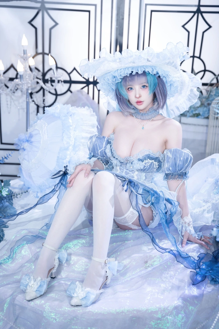 清水由乃《碧蓝航线 柴郡废稿礼服》主题写真：42张全套美图