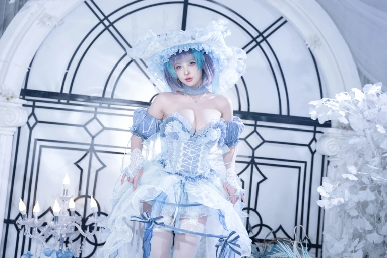 清水由乃《碧蓝航线 柴郡废稿礼服》主题写真：42张全套美图