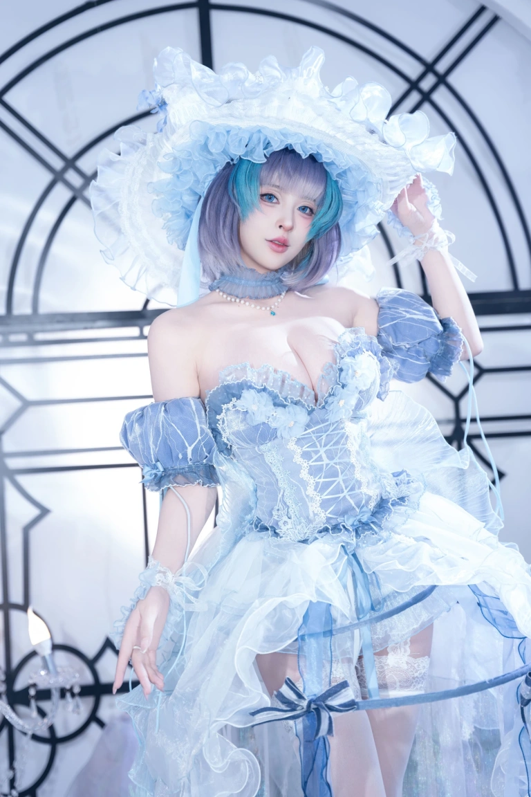 清水由乃《碧蓝航线 柴郡废稿礼服》主题写真：42张全套美图