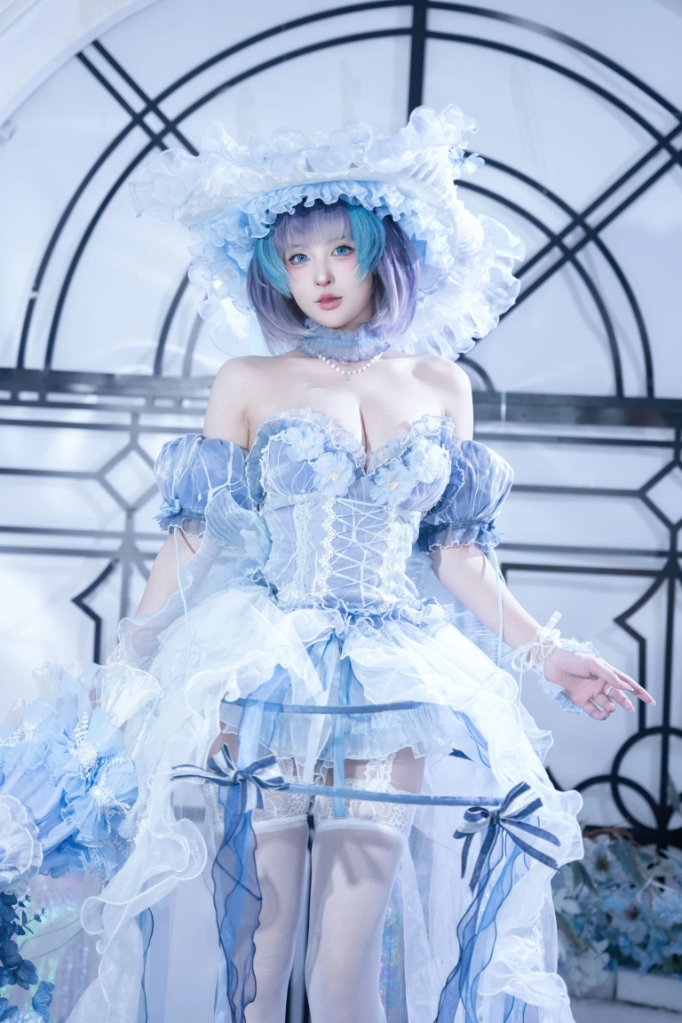 清水由乃《碧蓝航线 柴郡废稿礼服》主题写真：42张全套美图
