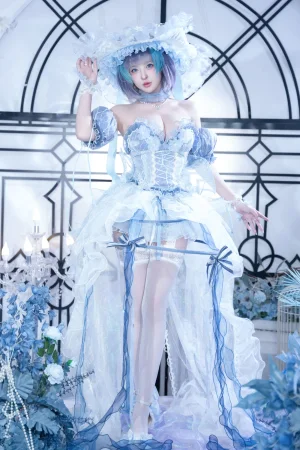 清水由乃《碧蓝航线 柴郡废稿礼服》主题写真：42张全套美图