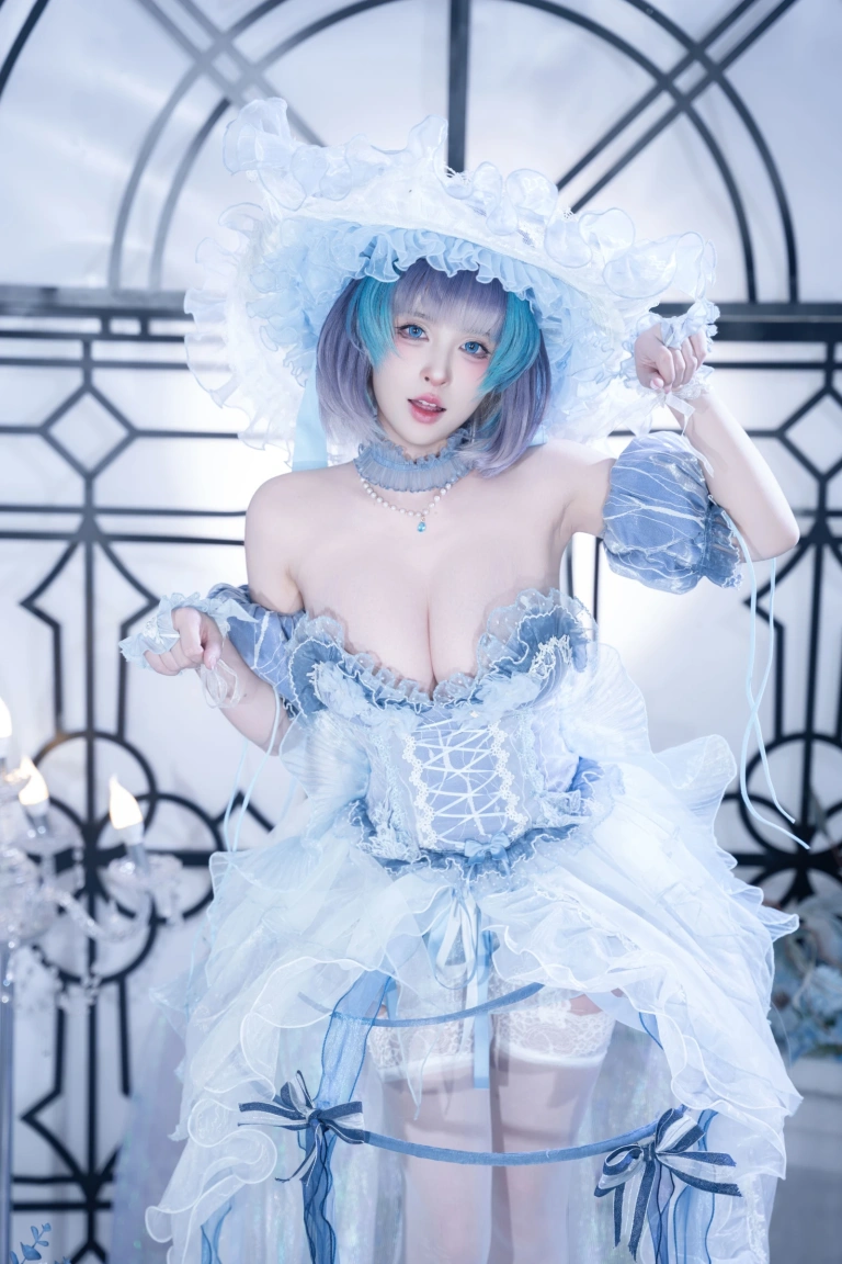 清水由乃《碧蓝航线 柴郡废稿礼服》主题写真：42张全套美图